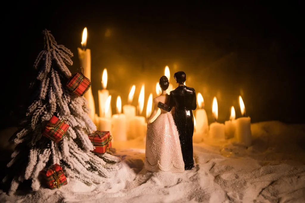 Winterhochzeit im Zelt